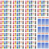 560Pcs Mini Paint Set, 40 Pack Washable Paint Strips Kit With 80 Painting Brushes, 12 Colors Mini Acrylic Paint Set For Painting Craft