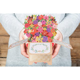 Flower Pop Up Card, Birthday Card For Mom, Wife, Friends, Handmade 3D Bouquet Greeting Cards For Graduation, Get Well, Thank You, Mother'S Day, All Occasion, With Blankcard And Envelope