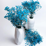 Preserved Baby'S Breath 3 Bunches, 100% Natrual Fresh Gypsophila Long Lasting Flowers For Vase Arrangements Home Decoration Photo Props Parties And Weddings, Diy Décor-Light Blue