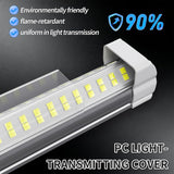 8FT 120W LED Shop Light 6000K 6500K High Efficiency Fixture for Garage Warehouse Workshop Office