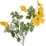 Elements Gold Poppy Artificial Flower Stems, Fake Flowers for Home Decoration, 10x7x26 Inch