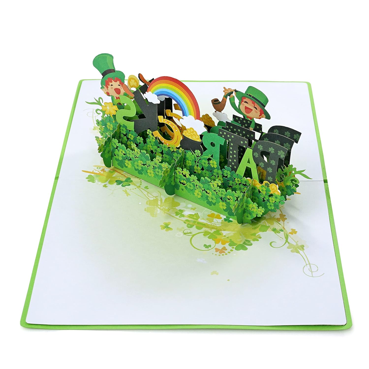 Cutpopup St Patricks Day Card Pop Up, 3D Greeting Card (Funny Happy Patricks Day)