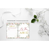Bridal Shower Games - Who Am I Wedding Party Game - Boho Floral Greenery Bachelorette/Engagement Party Supplies Activities - Pack Of 30 Game Cards (A14)