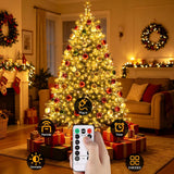 2 Pack 33FT 100 LED Plug In Fairy String Lights Warm White IP68 Waterproof Twinkle Lights with Remote for Bedroom Garden Christmas Decor