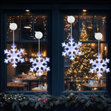 7 * 5Inch Christmas Window Lights Decor, Battery Operated Window Hanging Indoor Lights, Christmas Window Lights With Suc