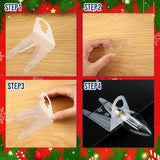 200 Pieces Christmas Light Clips Set For C7 C9 Lights,100 Shingle Tab Clips And 100 Xmas Plasic Light Clips Reusable Gutter Clips Lighting Accessories For Roof Outdoor Holiday