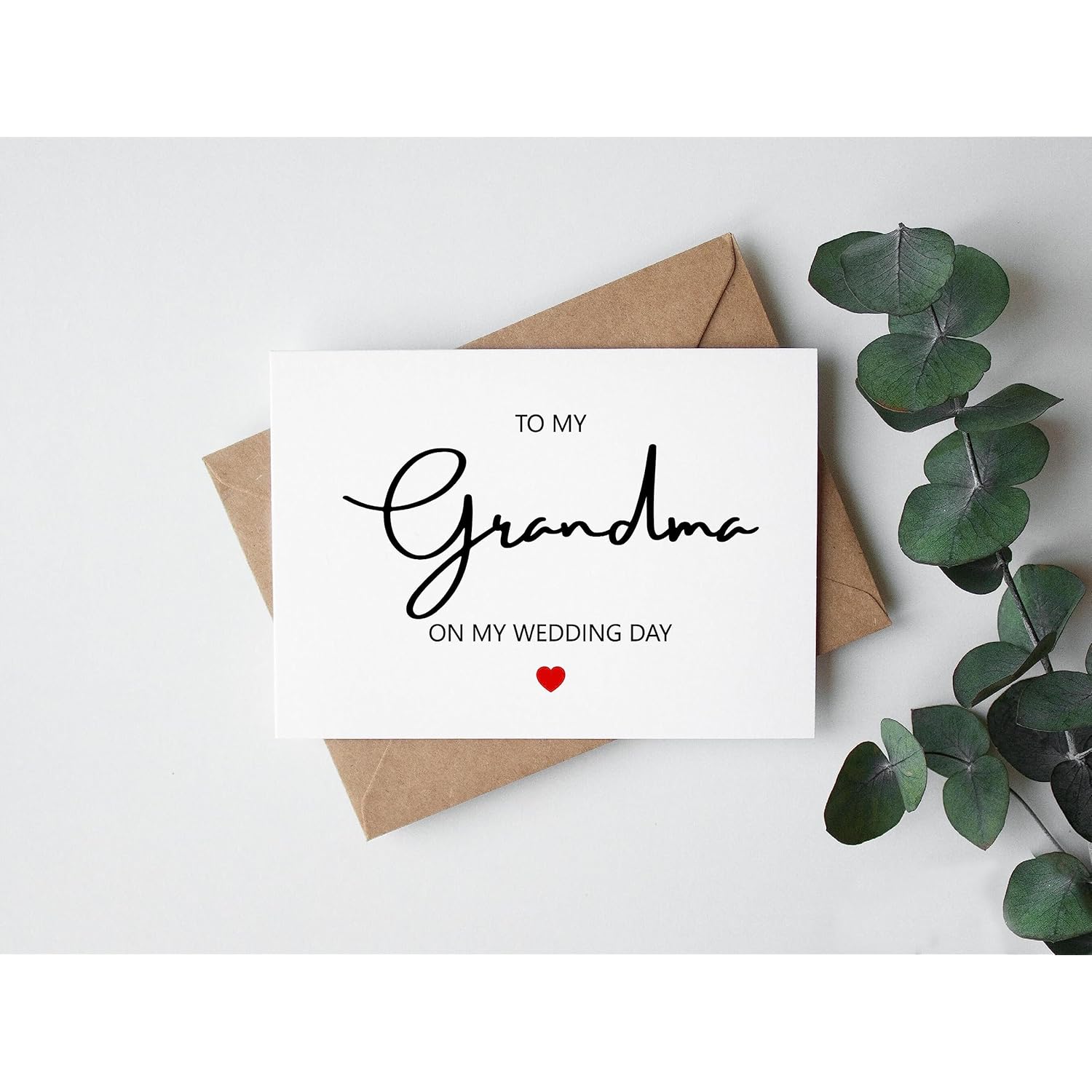 To My Grandma On My Wedding Day Card - To My Grandma Card - Wedding Day Card To Grandma - Card For Grandma On My Wedding Day - Wedding Congratulations Card
