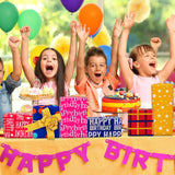 120 Count Happy Birthday Gift Tissue Paper - Assorted Pattern Wrapping Paper - 13.8 X 19.7 Inch - Classic, Unique - Mixed Color - Birthday Occasion