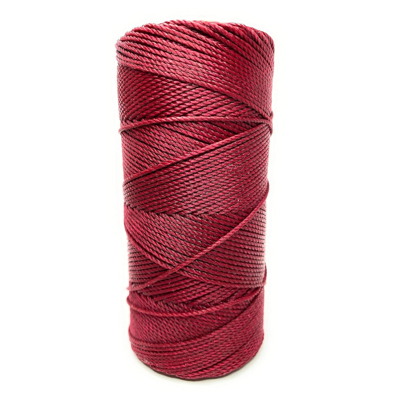 Linhasita Burgundy 1.5Mm Polyester Waxed Thread Made In Brazil Pe-6/100G Tex 8