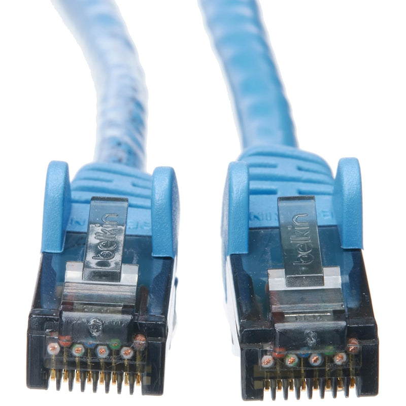 Belkin Snagless CAT6 Patch Cable RJ45M/RJ45M; 3 Blue (A3L980B03-BLU-S), 3 Feet