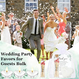 Wedding Party Favors For Guests Bulk Including Mini Heart Shaped Candles Empty Matches Jars With Cork Top Thank You Cards And Organza Bags For Diy Wedding Bridal Shower Party Guests Souvenir Gift (25)