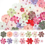 120 Pieces Of Mini Artificial Flowers For Crafts Spring Artificial Wildflowers Artificials Silk Fabric Flower, Daisy Peony Flowers, For Craft Wreaths Weddings Home Decoration
