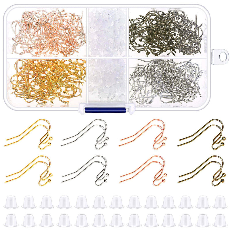 Earring Hooks, 480Pcs Earring Making Kit Includes 240Pcs French Earring Hooks