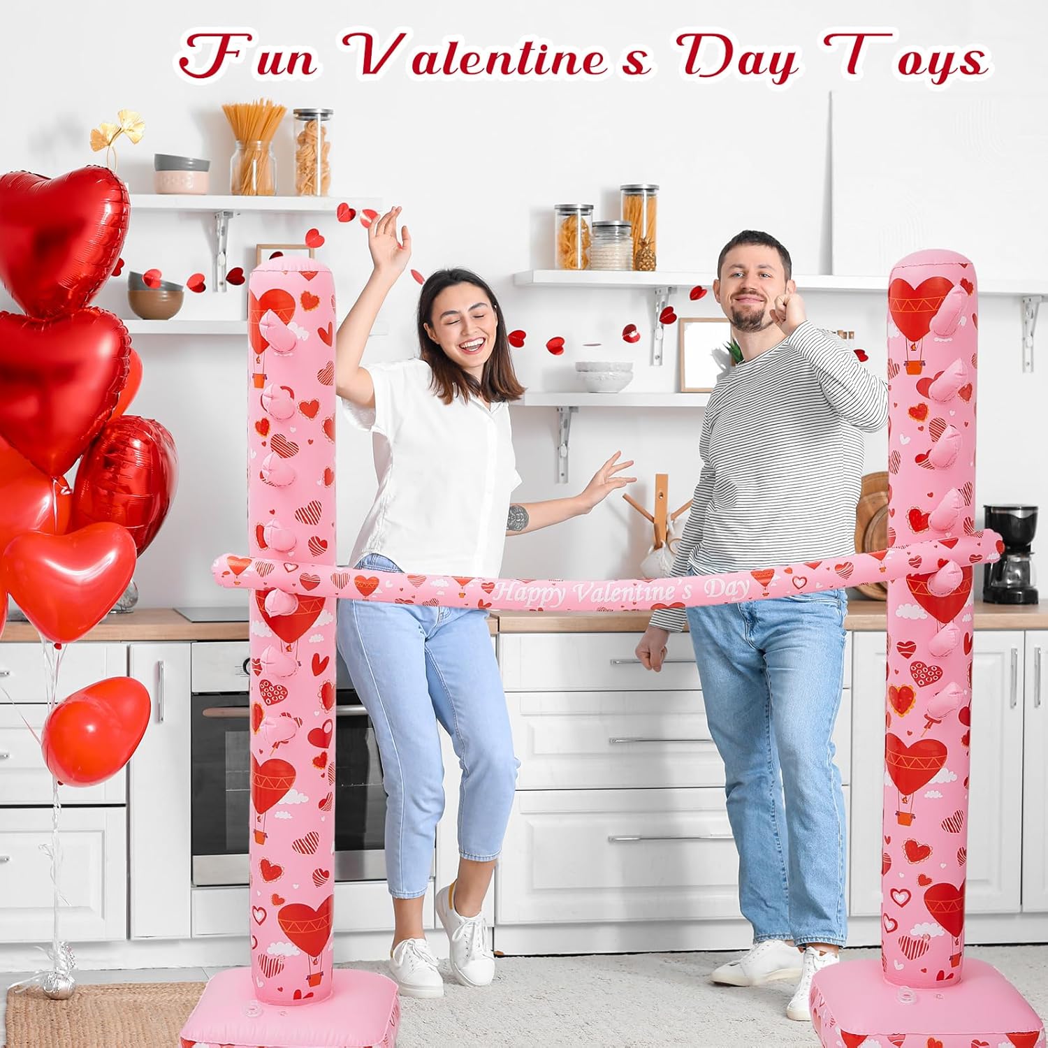 Valentines Inflatable Limbo Game For Adults - Valentine'S Day Party Decoration And Carnival Fun For Outdoor Supplies