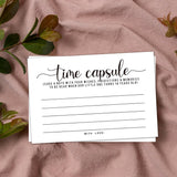 Time Capsule Cards For Birthday Parties, 1St Birthday Party Games, Or Baby Shower Games Activities For Guests, 50 Cards 4X6 Inches.