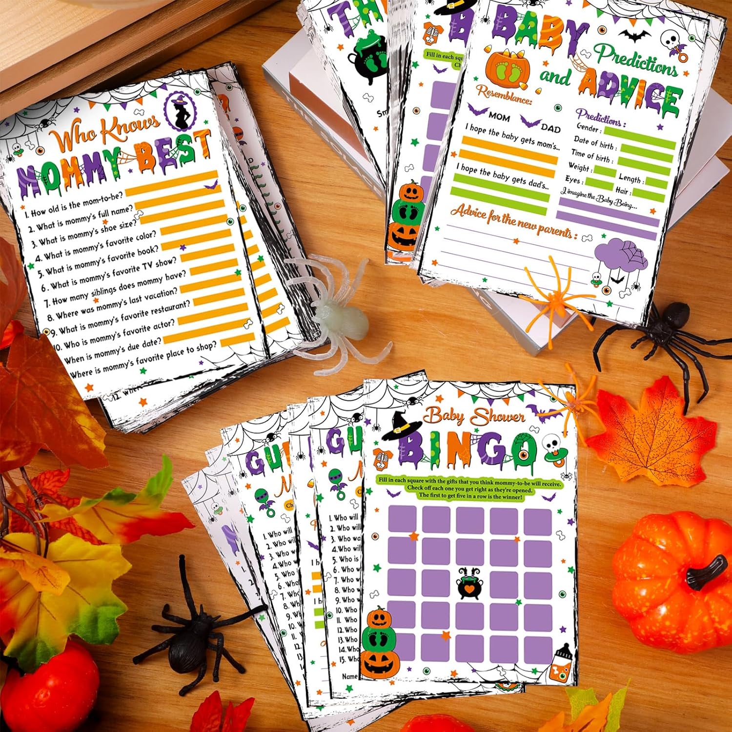 Halloween Games Cards Ultimate Gender Neutral Kit Of 6 Classic Games Activities Bingo Price Is Right For 50 Guests Halloween Party Supplies