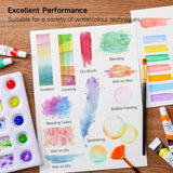 Watercolor Paint Set, 36 Colors Watercolor Paint In Tubes (12Ml Each) With 3 Brushes, Rich Pigment, Easy To Blend, Perfect For Kids, Artists, Beginners, Students