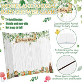 31 Pieces Woodland Animal Baby Shower Diaper Game 1 Diaper Baby Shower Game Board 7 Diapers 10 Plastic Balls 1 Organza Bag For Bridal Games Boy Girl