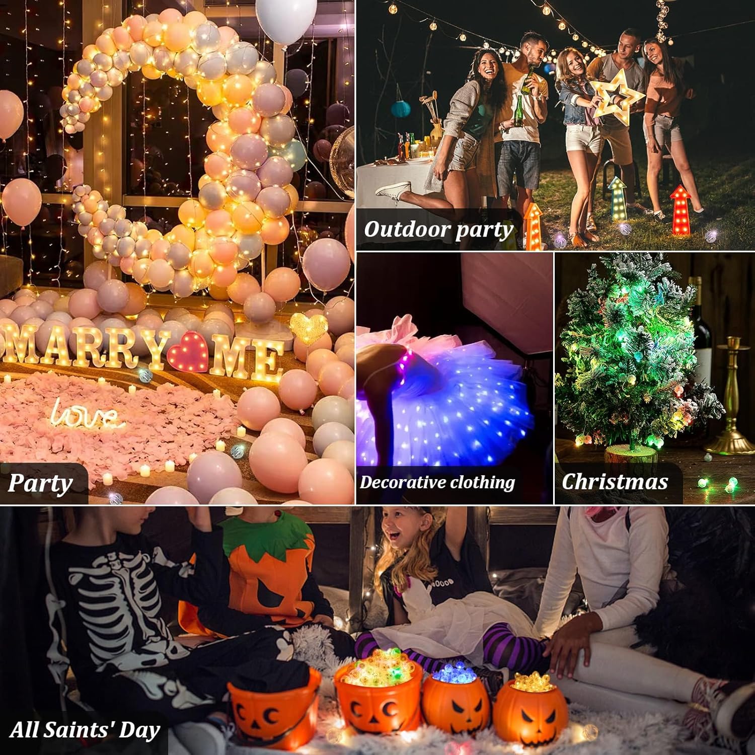 Led Balloon Lights, Mini Round Balls Lights Long Standby Time Flash Ball Lights For Balloon Paper Lantern Led Ball Lamp