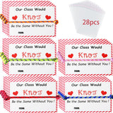 28Pcs Valentines Friendship Bracelets With Card And Bag, Valentines Knot Bracelets For Students From Teacher, Classroom Valentine Exchange Gifts For Kids Students School Party Favors