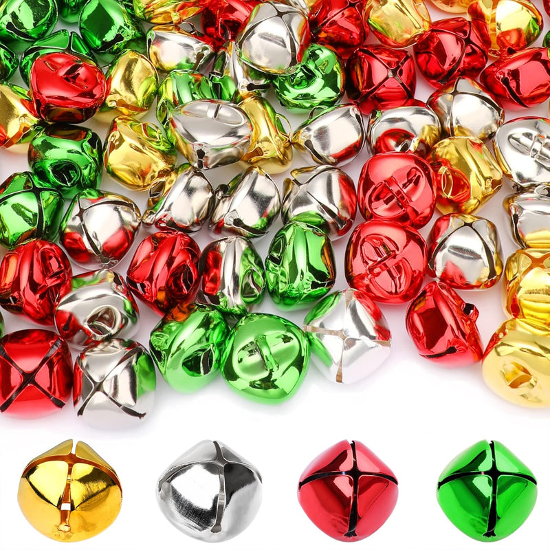 Jingle Bells For Crafts,120 Pcs 1 Inch Christmas Jingle Bells,Bulk Sound Craft