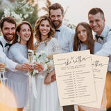 Would She Rather Game Cards For Bridal Shower - 30 Minimalism Khaki Wedding Party Games Game Cards, Engagement Party Game, Modern Bridal Shower Party Favor & Decorations - D02