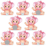 40Pcs Baby Shower Scratch Off Poop Game Cards With Diy Film Stickers For Baby Shower Party Favor Supplies(Pink)