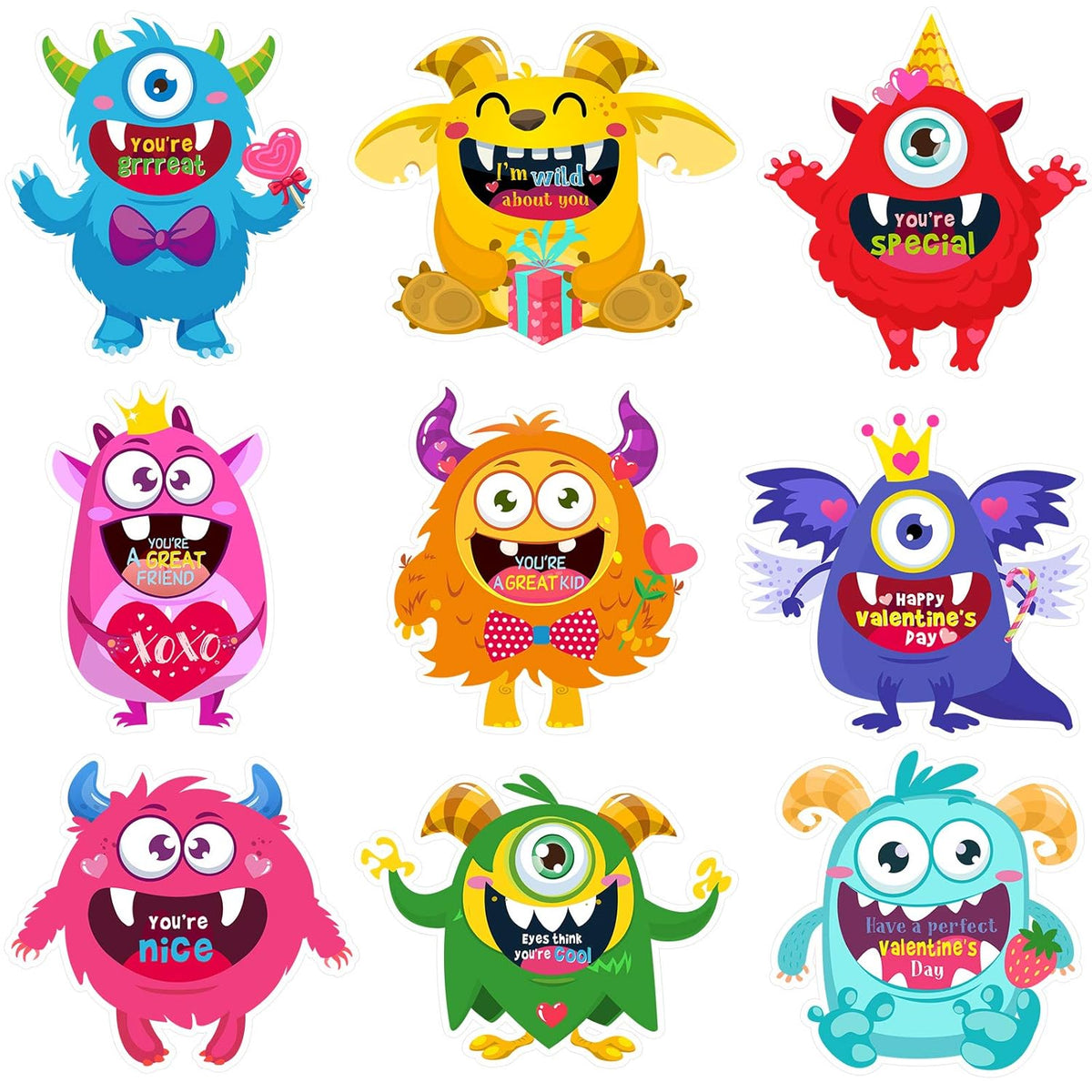 36 Pieces Valentine'S Day Cards Greeting Cards With Envelopes And Stickers For Kids Girls Boys Classroom Exchange School Party Favors Supplies