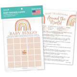 20 Boho Baby Shower Games For Girl-Hilarious Funny Baby Tradition Cards