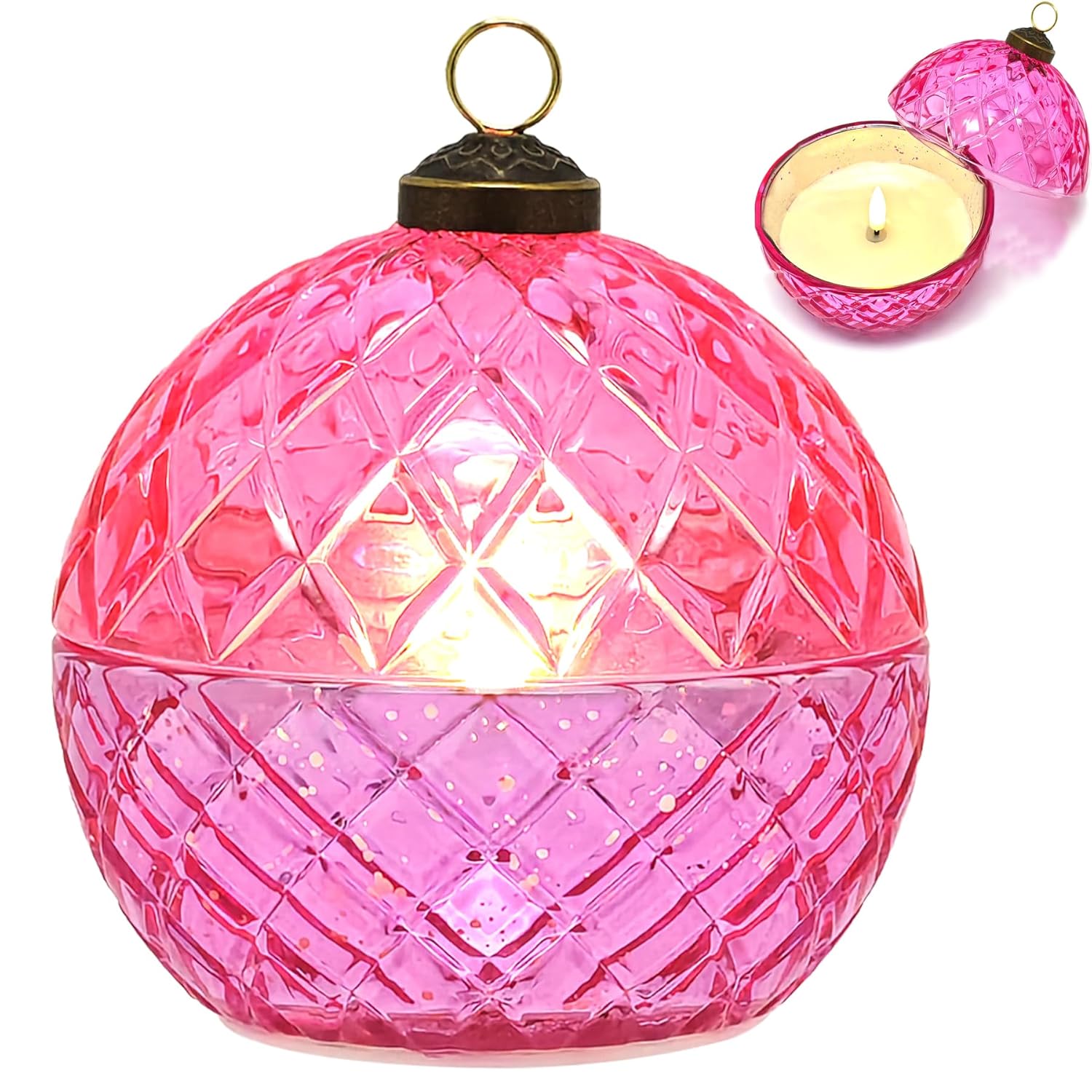 Glass Flameless Led Candles With Flickering Light, Battery Operated Jar Candles For Wedding Birthday Mothers Day Christmas Gifts For Mom Women Wife Grandma Home Decor