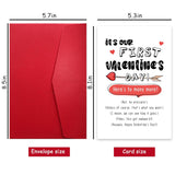 Funny First Valentines Day Card For Him Her, Sarcastic 1St Valentine Card For Husband Wife, Happy Valentines Day Card For Boyfriend Girlfriend, It'S Our First Valentines Day