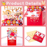 Pop Up Mothers Day Cards For Mom Grandma Wife Happy Mother’S Day Pop Up Card Mothers Day Card From Daughter Son 3D Pop-Up Flower Bouquet Cards Mother’S Day Gifts For Wife From Husband