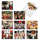 - 10 Beautiful Christmas Note Cards (4 X 5.12 Inch) - Ornament Photos, Boxed Cards With Envelopes (Not Foil, Sparkled, Or 3D) - Merry Crackers M2269