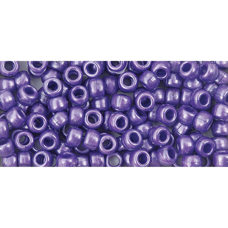 6 By 9Mm Barrel Pony Bead In Dark Purple Pearl, 900-Piece