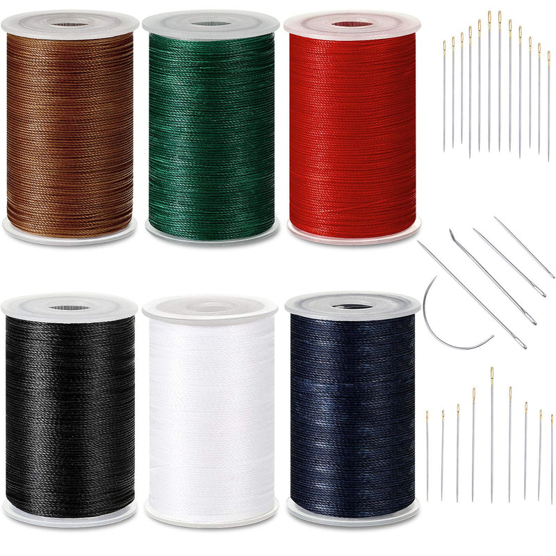 6 Rolls Strong Upholstery Thread High Strength Sewing Waxed Thread With Hand S