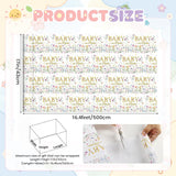 Floral Baby Shower Wrapping Paper Wildflower Newborn Gift Wrap Baby In Bloom Wrapping Paper With Butterfly Design For Kids Birthday Holiday Christmas Newborn Party Supplies, 17 Inch X 16.4 Feet