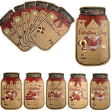 Valentines Day Cards Mason Jar Happy Valentines Cards Funny Gifts For Exchange Party Favors (Candy Not Included) 50 Pack
