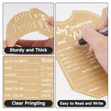 50Pcs Baby Advice Cards, Onesie Baby Shower Predictions And Advice Cards For Parents To Be, Wishes Card For New Parents, Gender Reveal Girls Boys Game Party Decorations(5.2X6In, Kraft, White)