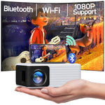 Mini Projector, 1080P, WiFi Bluetooth, Portable, PC/Tablet/iOS/Android