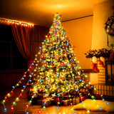 Christmas Decorations Christmas String Lights Outdoor, 320 Led Star Lights With Timer [8 Mode/Ip44 Waterproof] Fairy Lig
