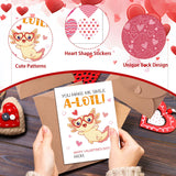 Valentines Cards For Kids Classroom, 48 Pack Axolotl Valentine'S Day Cards For Kids School, Cute Axolotl Valentine Exchange Card Bulk With Envelopes Stickers Gifts For Girls Boys