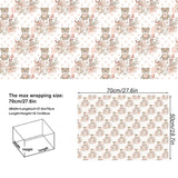 Baby Girl Wrapping Paper 8 Pc Pink Gifts Wrap Bear Stroller Patterns For Kids Girls Baby Shower Birthday Holiday 19.6 X27.8Inch