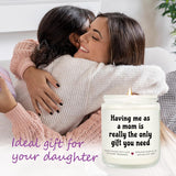 Daughter Gifts From Mom, Lavender Scented Soy Wax Candle, Funny Son Birthday Gifts, Christmas Graduation Birthday Gift For Daughter Son(7Oz)