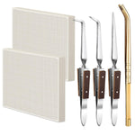 6 Pcs Jewelry Soldering Kit Include 2 Honeycomb Ceramic Block 1 Copper Tongs 3 Tweezers, Soldering Boards Plate Jewelers Making Melting Casting Tools Supplies