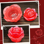 Resin Jar Molds With Lid, Rose Flower Jar Molds For Epoxy Resin Casting, Candy Jewelry Storage Boxes, Flower Pot, Candle Jars Home Decoration, Diy Crafts