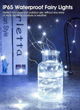 24 Pack Battery Operated Fairy Lights 7FT 20 LED Pure White Mini String Lights Waterproof Silver Wire for Wedding Party Decor