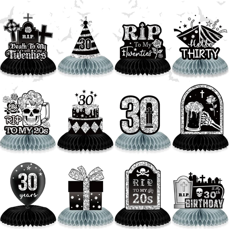 12 Pack Rip To My 20S Birthday Decorations, Death To My 20S Decoration