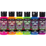 DecoArt Americana Black Light Neon Acrylic Paint Pack 6/Pkg