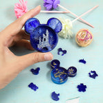 2 Pcs Resin Molds For Cute Mouse Head Silicone Castle Bow Shaped Epoxy Casting Mold Christmas Resin Molds For Diy Keychain Hanging Pendant Jewelry Decorations