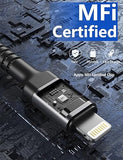 2 Pack Apple MFi Certified USB C to Lightning Cable 6FT Fast Charging Cord for iPhone 14 13 12 11 iPad